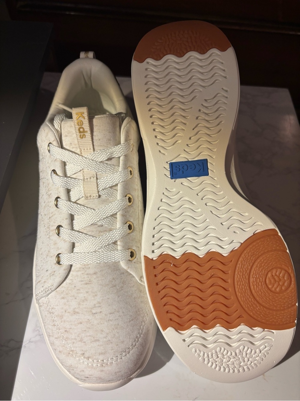 Keds Kids BlissWalk Off-White Casual Sneakers